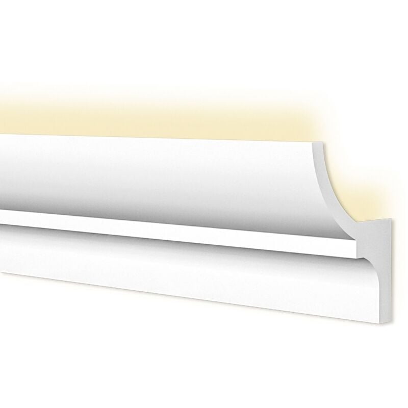 foto del prodotto cornice a soffitto con predisposizione led 40x70x2000mm in polimeri polistrutturato prezzo al metro 