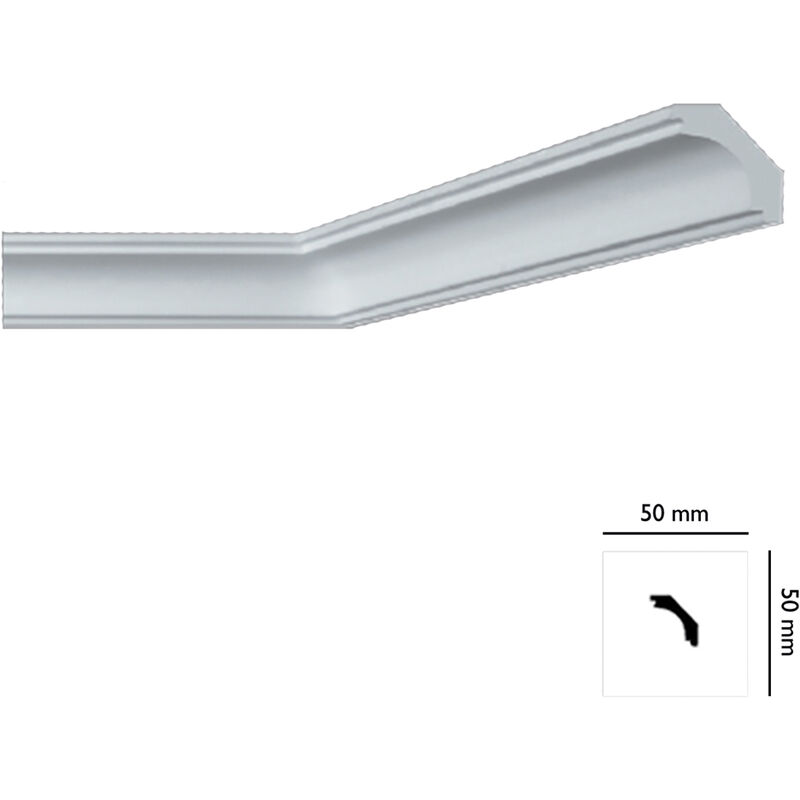 foto del prodotto cornice decorativa per soffitto mod. i707 mm. 50x50