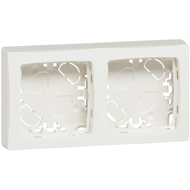 foto del prodotto cornice di supporto a sbalzo componibile a 2 posti bianca