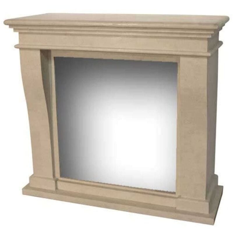 foto del prodotto cornice in pietra per caminetto cm 105x44,5x99 xaralyn rubyfires kretamini