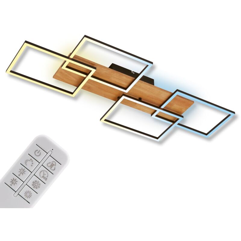 foto del prodotto cornice led, dimmerabile, telecomando, nero briloner