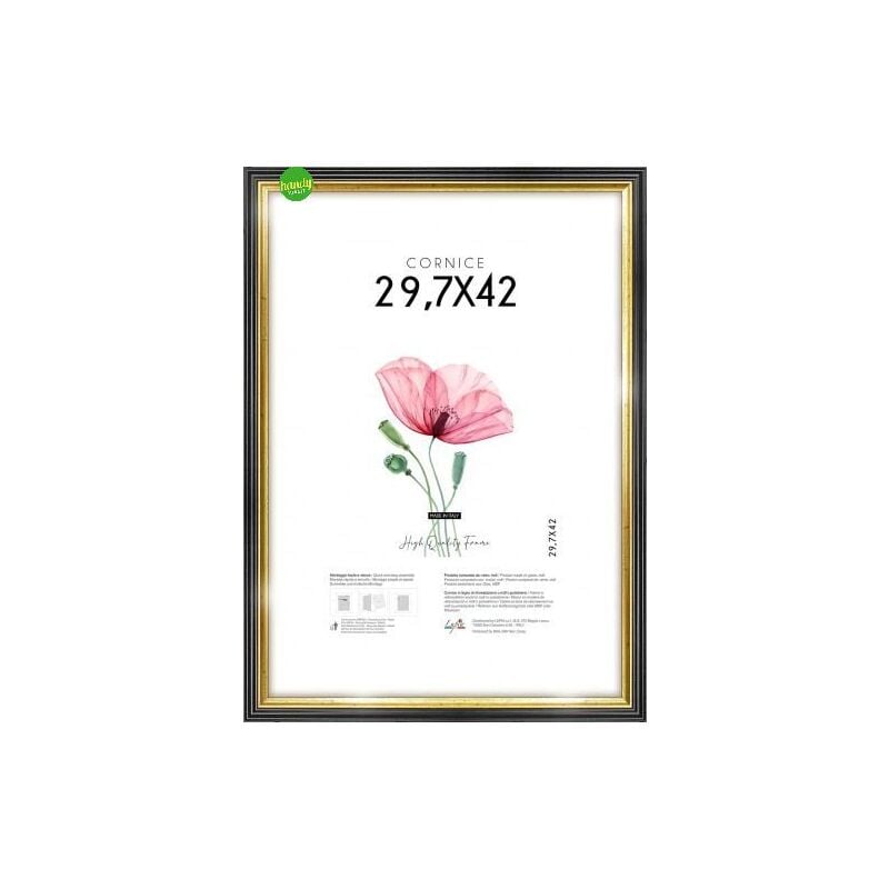 foto del prodotto cornice lupia black gold 29,7x42cm