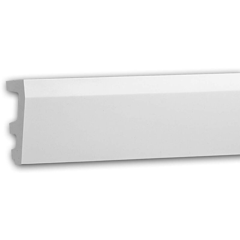 foto del prodotto cornice parete profhome 151388 fregio contorno finestre telaio della porta modanatura aspetto stucco modanatura design moderno bianco 2 m