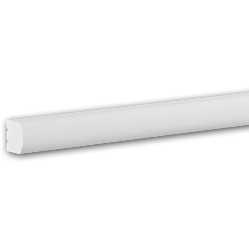 foto del prodotto cornice parete profhome 651809 fregio modanatura aspetto stucco modanatura design moderno bianco 2 m