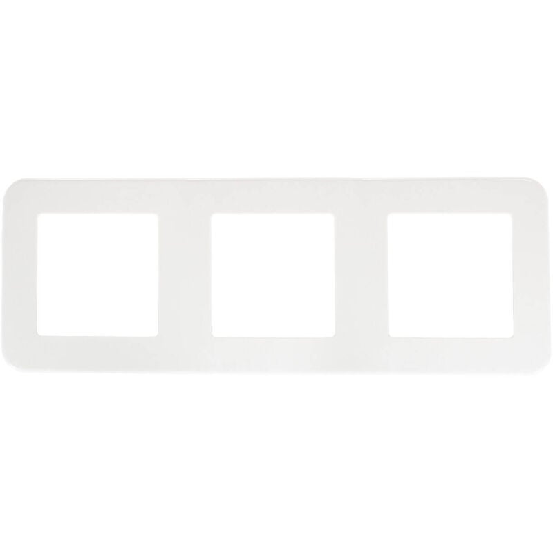 foto del prodotto cornice pc 3 moduli per meccanismi classic bianco