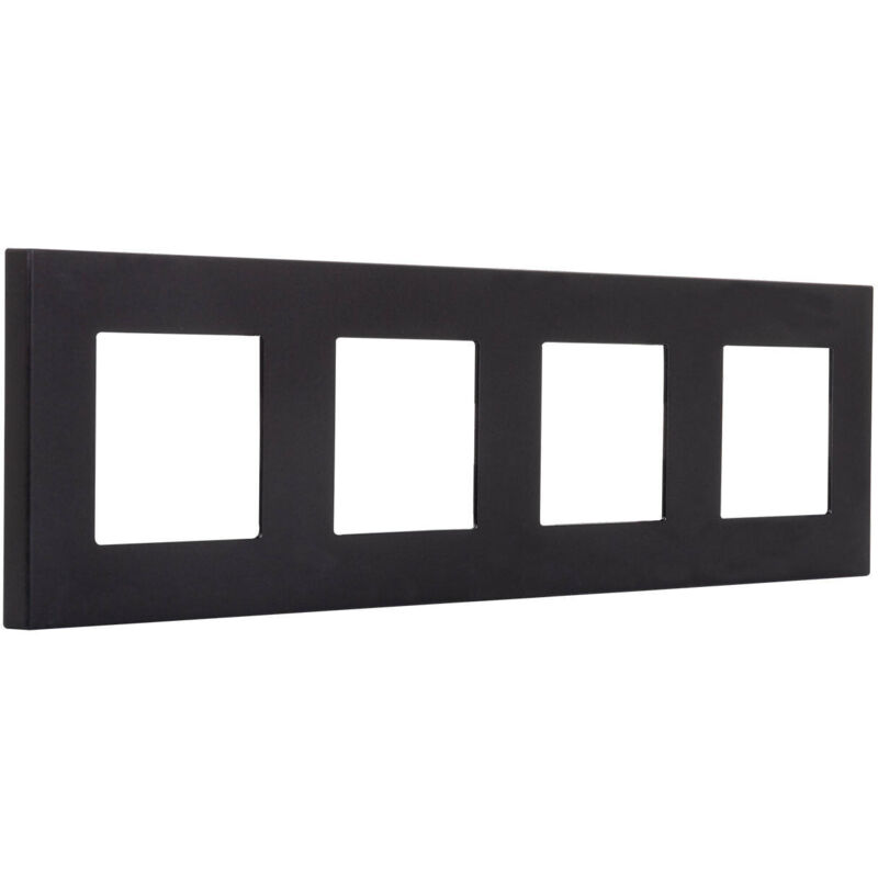 foto del prodotto cornice pc 4 moduli modern nero per interruttore modern