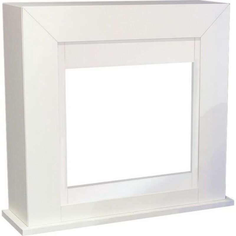 foto del prodotto cornice per caminetto da terra in legno cm 80,9x18x83,2 xaralyn rubyfires bolea