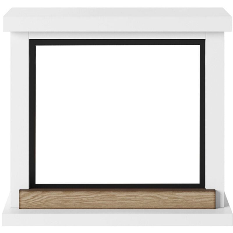 foto del prodotto cornice per caminetto elettrico bianco tagu hagen camino in legno mdf