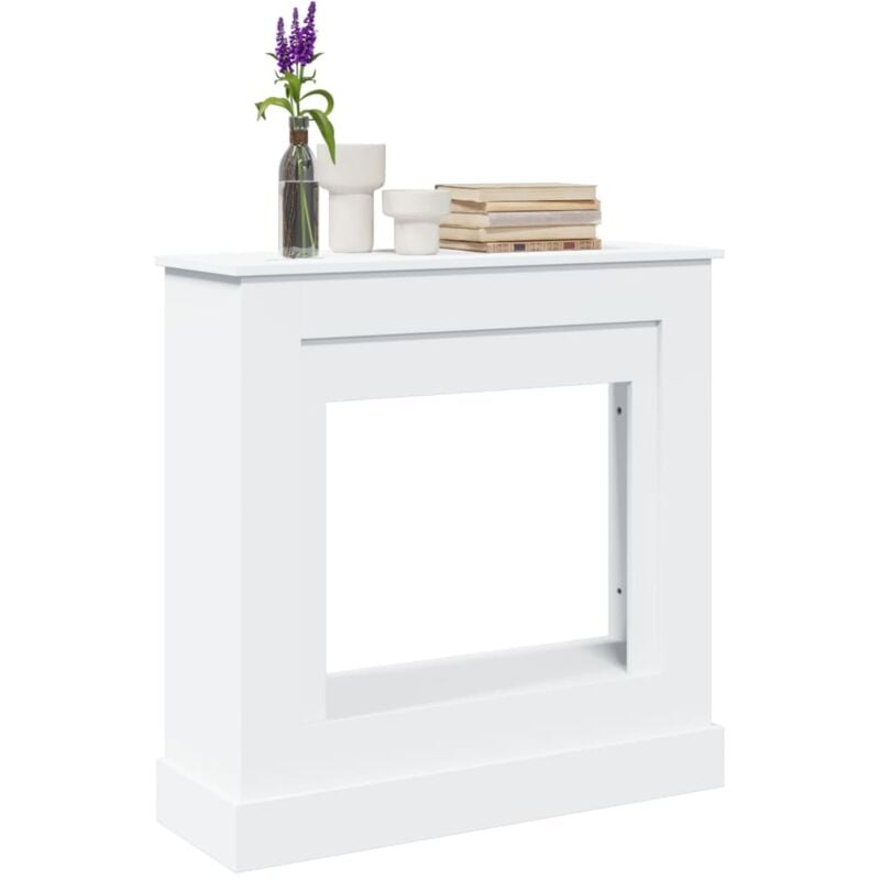 foto del prodotto cornice per camino bianca 90x30x90 cm in truciolato - vidaxl
