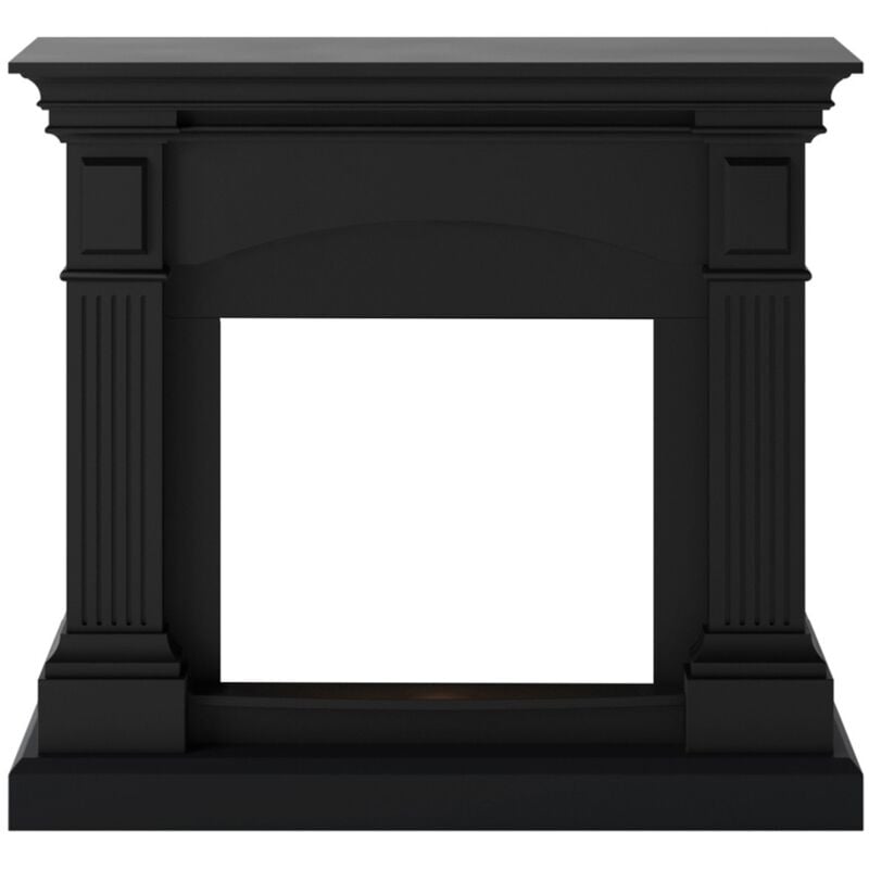 foto del prodotto cornice per camino finto caminetto tagu magna in legno mdf nero