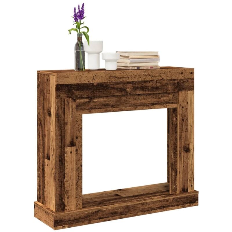 foto del prodotto cornice per camino legno antico 100x30x87,5 cm in truciolato vidaxl