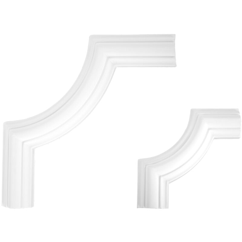 foto del prodotto cornice per parete e soffitto fregio stucco pu resistente agli urti cr727 a b segmento cr727a 130 x 130 x 13 mm