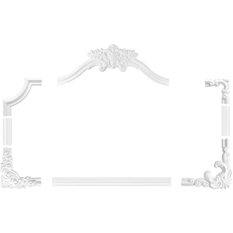 foto del prodotto cornice per pareti e soffitti fregio stucco telaio antiurto ad301 segmento ad301 15 203 x 203 x 26 mm