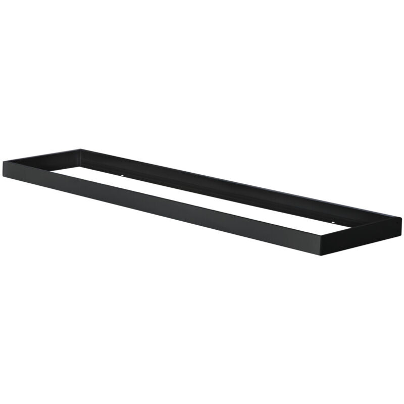 foto del prodotto cornice protesa acciaio nero 1200x300mm rettangolare