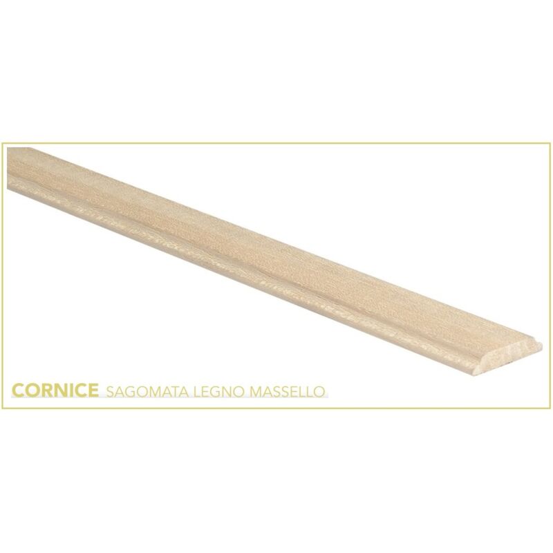 foto del prodotto cornice sagomata 2.3x0.45x200cm massello grezzo