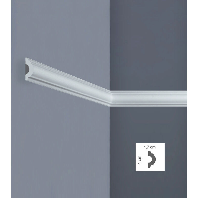 immagine 0 del prodotto cornice soffitto e pareti xps 1,7x4x200 art. i745