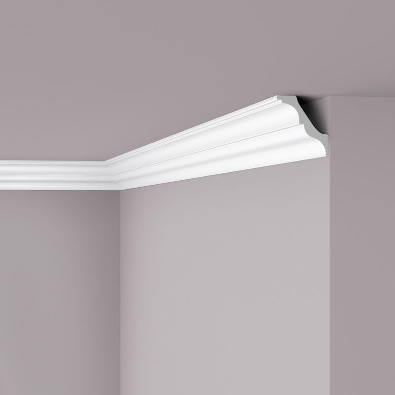 foto del prodotto cornice soffitto parete nmc at nomastyl noel marquet modanatura tipo stucco design moderno bianco 2 m