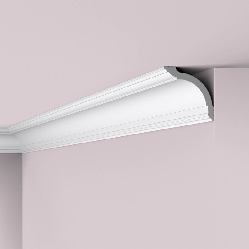 foto del prodotto cornice soffitto parete nmc wt17 wallstyl noel marquet cornice per soffitti modanatura aspetto stucco modanatura design classico senza tempo bianco 2