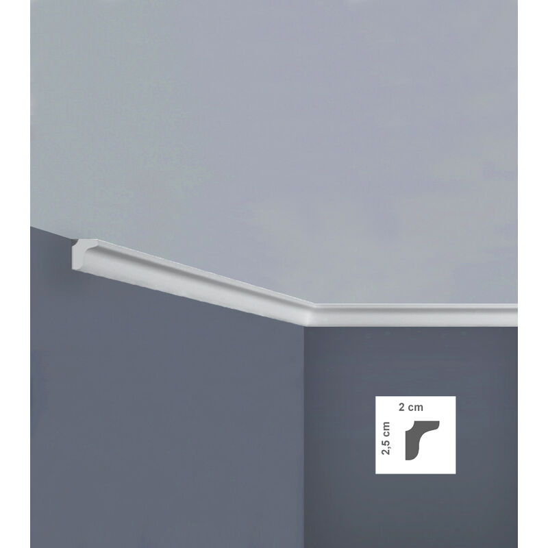 foto del prodotto cornice soffitto xps 2x2,5x200 cm art. i720