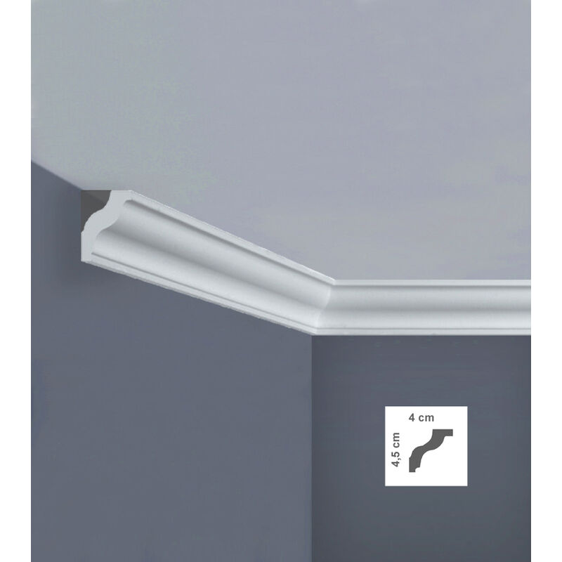 foto del prodotto cornice soffitto xps 4x4,5x200 cm art. i760