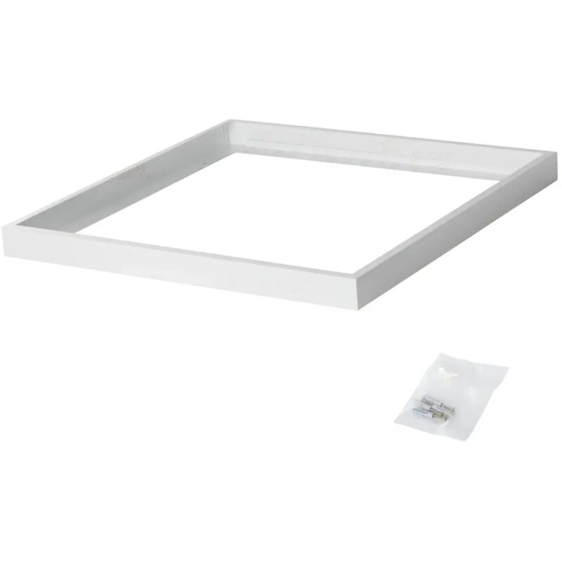 foto del prodotto cornice supporto telaio montaggio pannello led 60x60 cm bianco