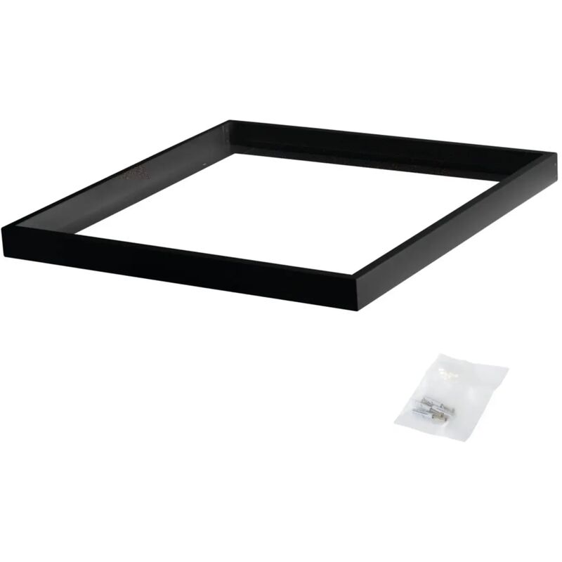 foto del prodotto cornice supporto telaio montaggio pannello led 60x60 cm nero