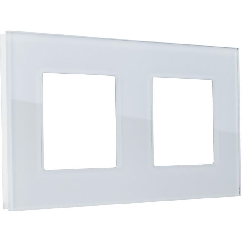 immagine 0 del prodotto cornice vetro 2 moduli modern bianco
