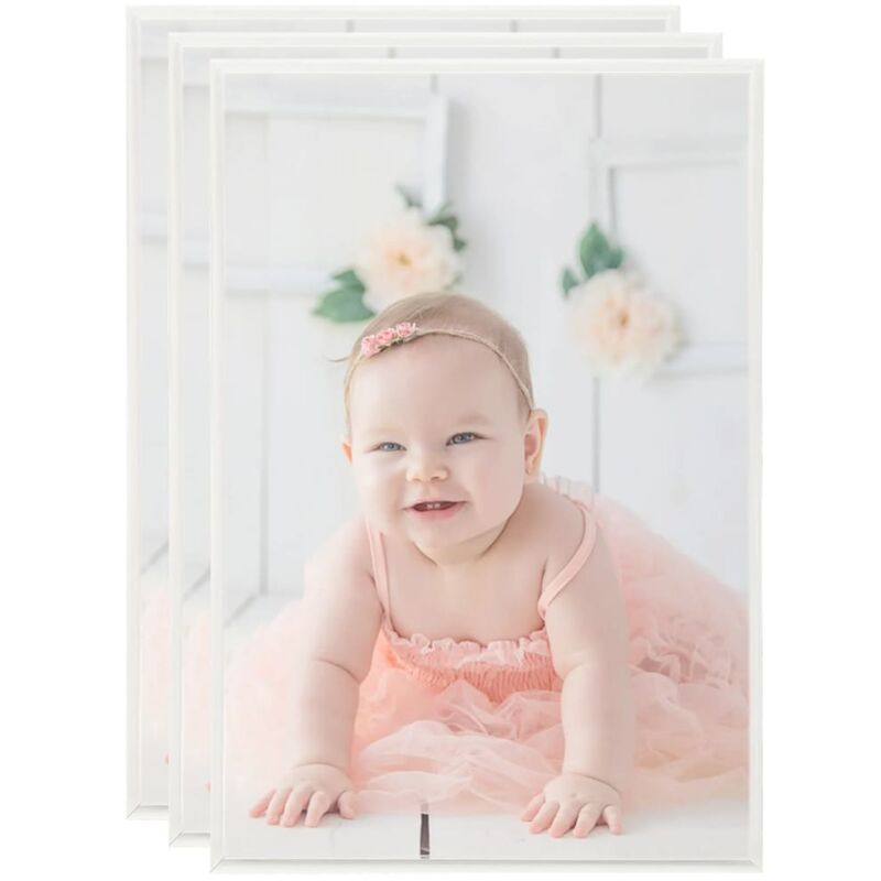 foto del prodotto cornici foto collage 3 pz per tavolo argento 21x29,7cm in mdf - vidaxl