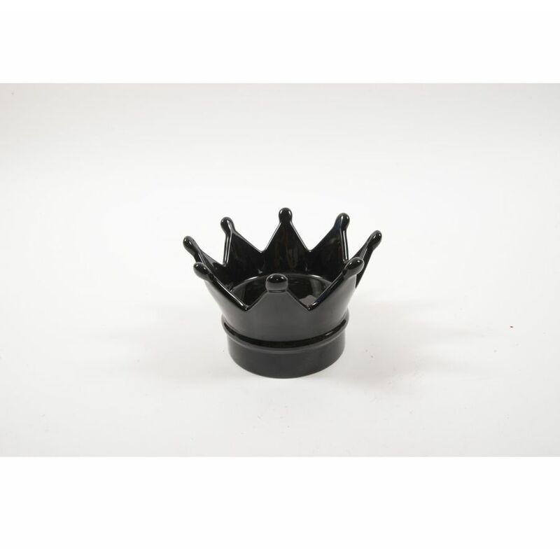 foto del prodotto corona nera in ceramica