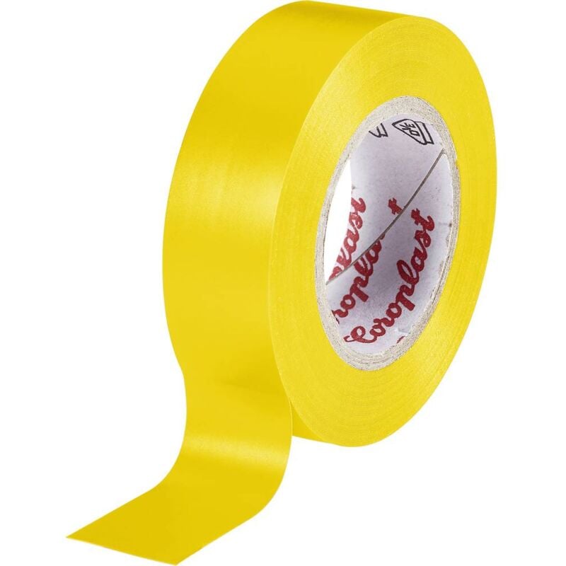 foto del prodotto coroplast 302 302 25 ye nastro isolante giallo l x l 25 m x 15 mm 1 pz.
