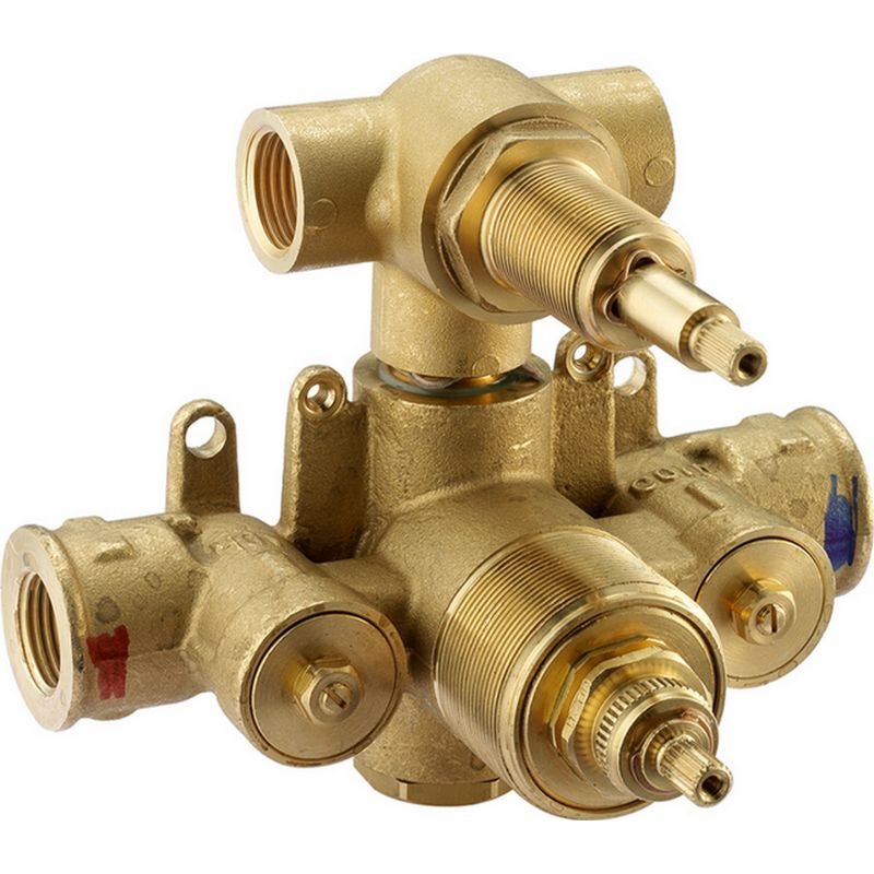 foto del prodotto corpo incasso doccia termostatico a 2 uscite huber zb01810104 corpo incasso
