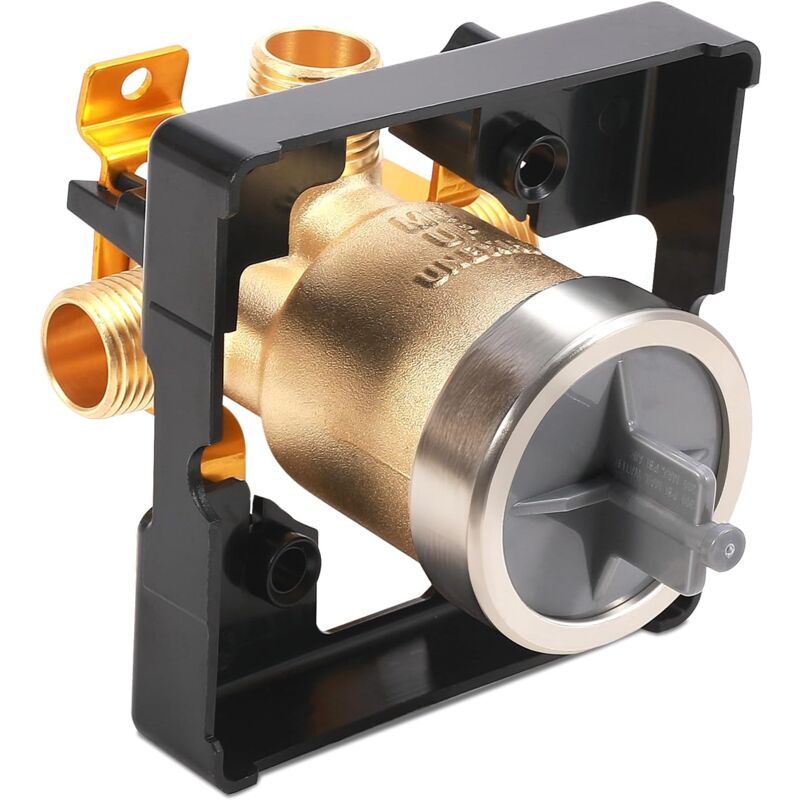 foto del prodotto corpo valvola doccia di ricambio universale delta faucet r10000 unbxhf per vasca e doccia, kit di finitura per rubinetto vasca