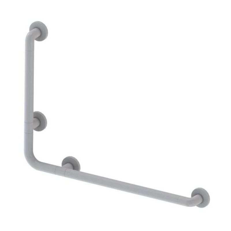foto del prodotto corrimano angolare di sicurezza 78 x 55.5 cm per disabili colore bianco