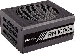 foto del prodotto corsair alimentatore rm1000e white, 1000 watt, cybenetics gold certified, fully modular power supply