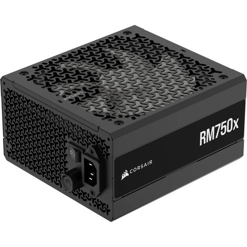 foto del prodotto corsair alimentatore rmx series, rm750x, 750 watt, atx 3.1, cybenetics gold certified, fully modular
