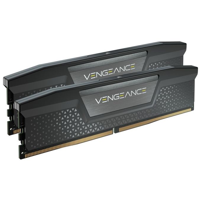 foto del prodotto corsair vengeance ddr5 ram 64gb 2x32gb 6400mhz cl32 intel xmp compatibile icue memoria per computer nero cmk64gx5m2b6400c32 