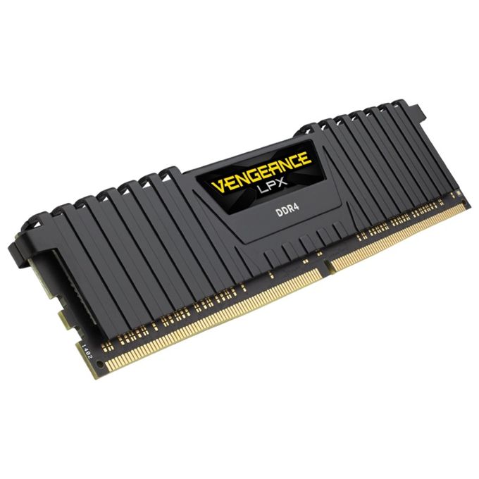 foto del prodotto corsair vengeance lpx ddr4 pc4 25600, 3.200 mhz, c16, nero kit 16gb 2x 8gb 
