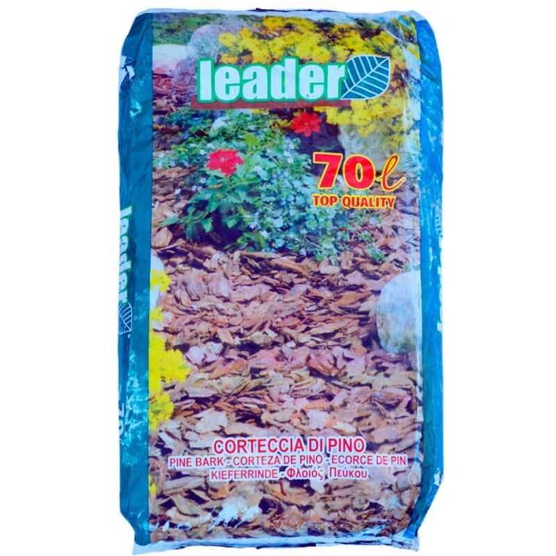 foto del prodotto corteccia di pino 70lt leader