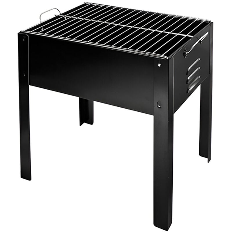 foto del prodotto cose da casa fornacella a carbone portatile barbecue portatile con griglia in acciaio inox arrostire carni pesce verdure spiedini