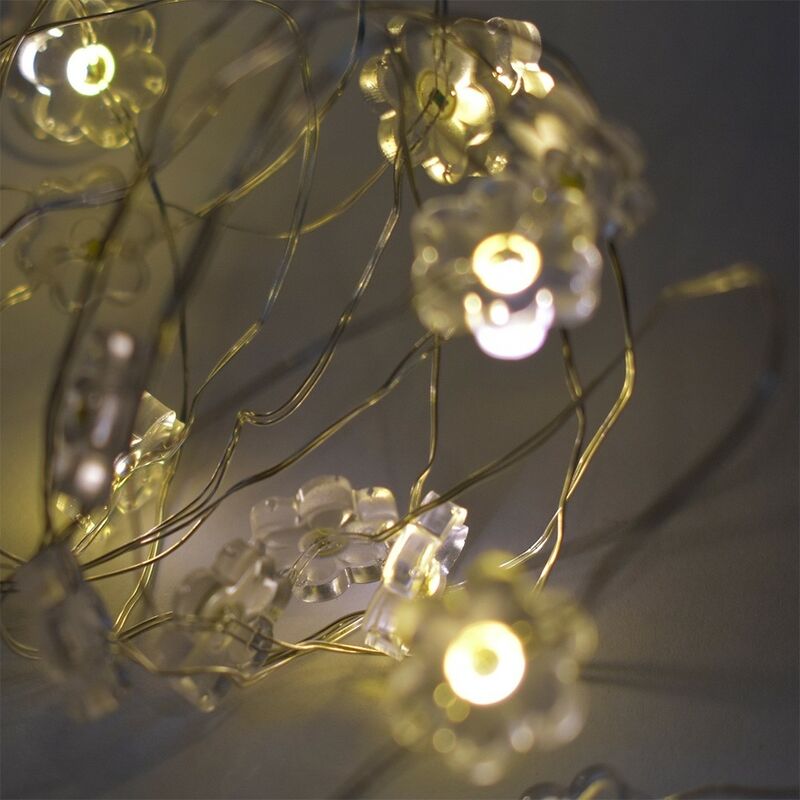 foto del prodotto cosedacasa 20 luci a batteria di natale led bianco caldo per decorazioni addobbi natalizie