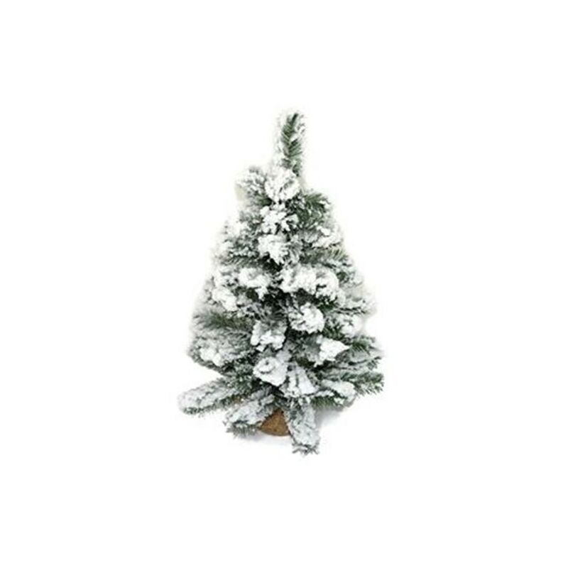 foto del prodotto cosedacasa albero di natale innevato bianco piccolo da poggiare decorazioni natalizie addobbi cm 60