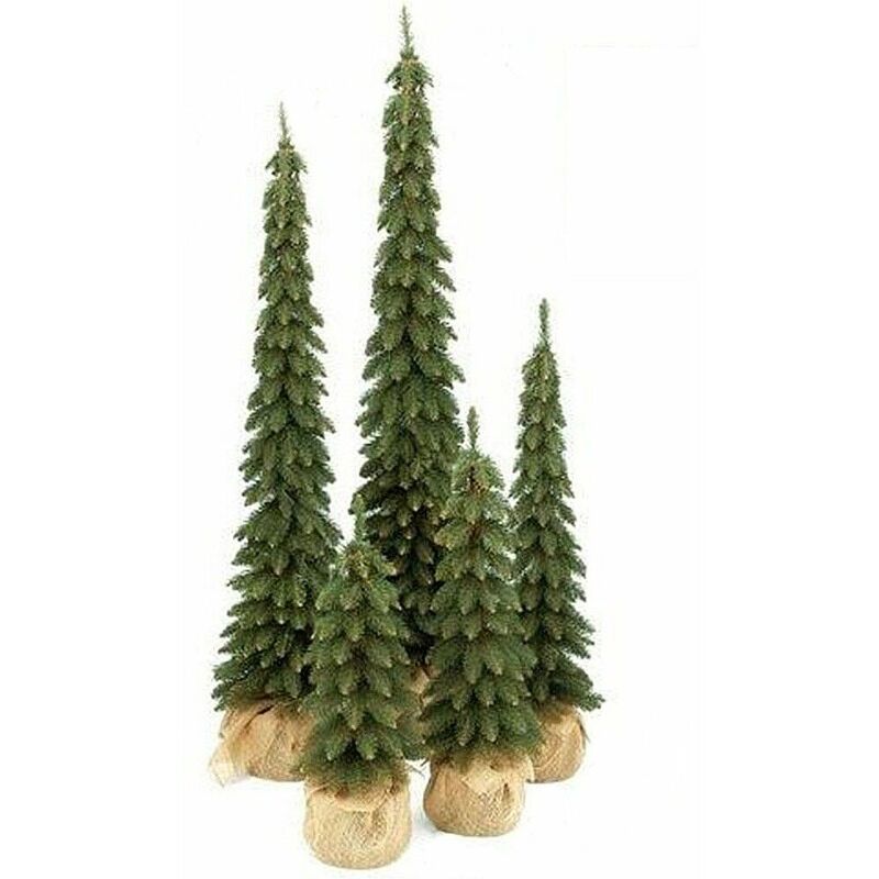 foto del prodotto cosedacasa albero di natale verde slim alto stretto artificiale realistico decorazioni casa misura 105 cm