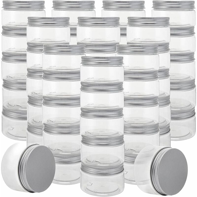 foto del prodotto cosedacasa barattolo in plastica da 300 ml piccolo contenitore per cosmetici porta sabbia decorazione unghie perline confetti matrimoni pezzi 6