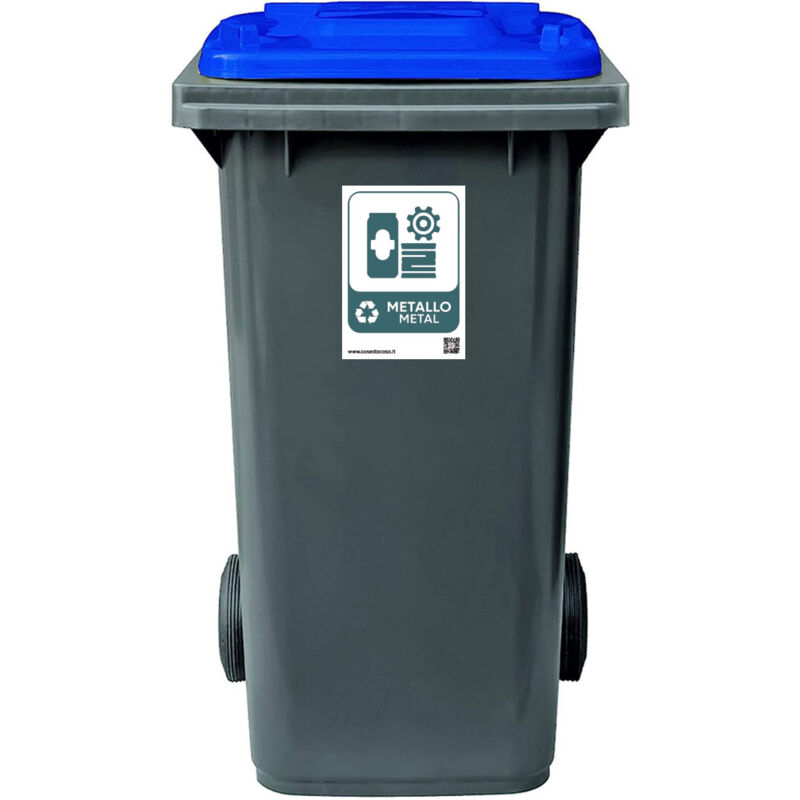 foto del prodotto cosedacasa bidone per rifiuti 120 lt pattumiera raccolta differenziata contenitore hotel condominio ristoranti certificato uni en 840