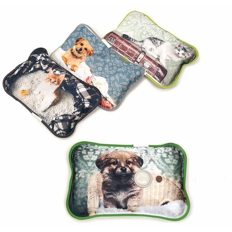 foto del prodotto cosedacasa borsa per acqua calda elettrica scaldamani scaldapiedi per divano letto ricaricabile a corrente cane o gatto decoro decoro gatto