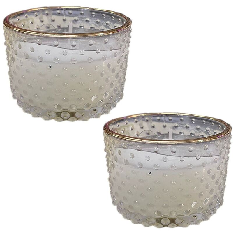 foto del prodotto cosedacasa candela con portacandela in cristallo set 2 centrotavola di natale addobbi casa tavola natalizia decorazioni in cera ornamento