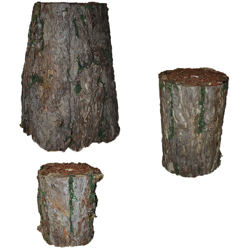 foto del prodotto cosedacasa copri base tronco supporto piede per albero di natale artificiale in legno vero realistico misura tronco piccolo