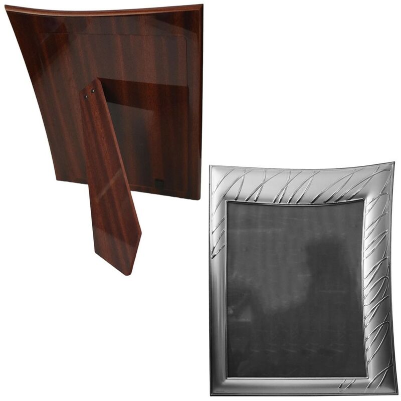 foto del prodotto cosedacasa cornice portafoto in argento 925 porta foto ritratti retro legno cm18x24 elegante rifinito ottima idea regalo