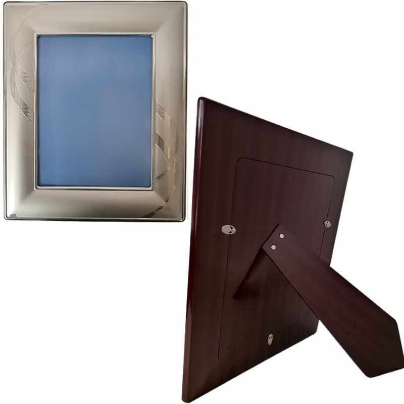 foto del prodotto cosedacasa - cornice portafoto in argento porta foto ritratti retro legno cm10x15 13x18 elegante rifinito ottima idea regalo - misura porta foto