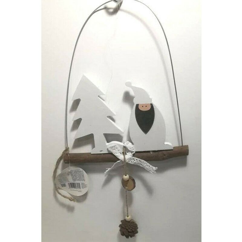 foto del prodotto cosedacasa ghirlanda per addobbi natalizi da porta babbo natale con corona decorazioni